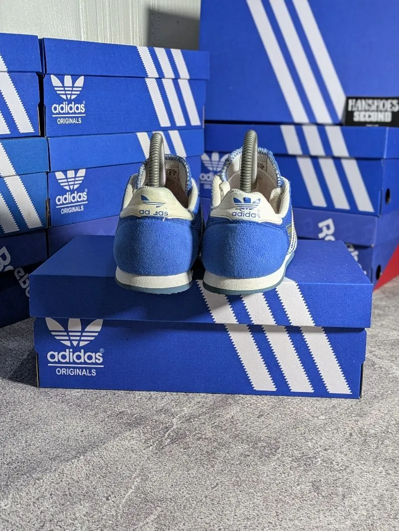 Rare Adidas Adidas La Trainer Blue Leather Adidas LA Trainer