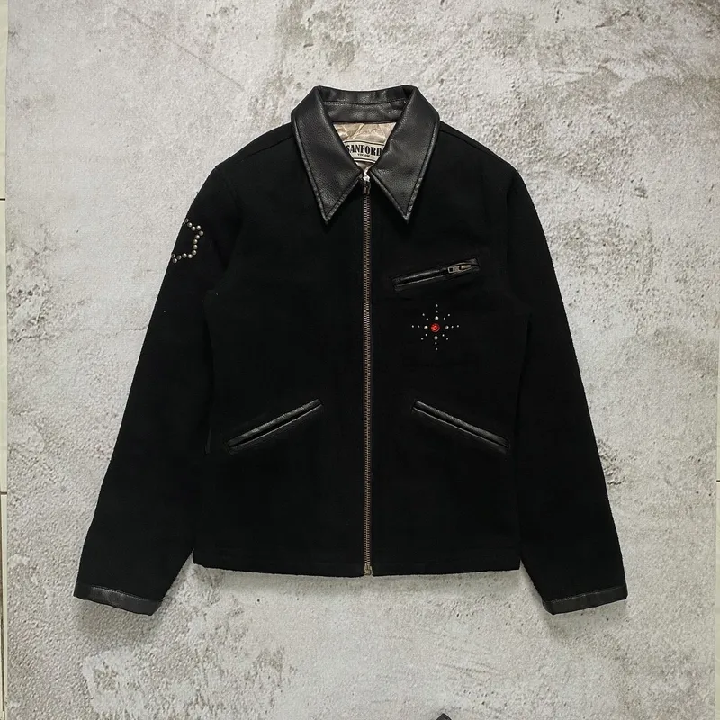 Vintage Casual Leather jacket Pria black photo 1