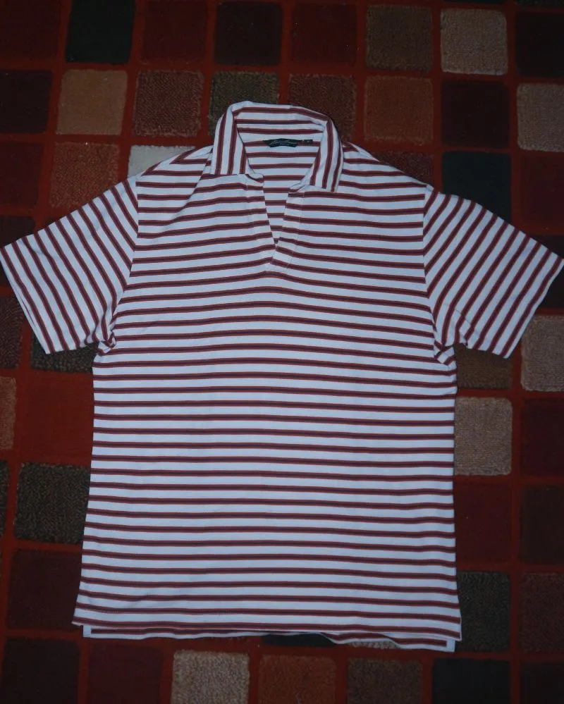 Stripes Orange and Black Shirt  photo 1