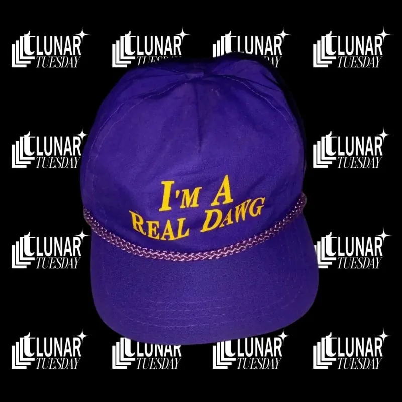 Vintage Hat Men Purple Strap Back Rope [SOLDOUT]💸 photo 1