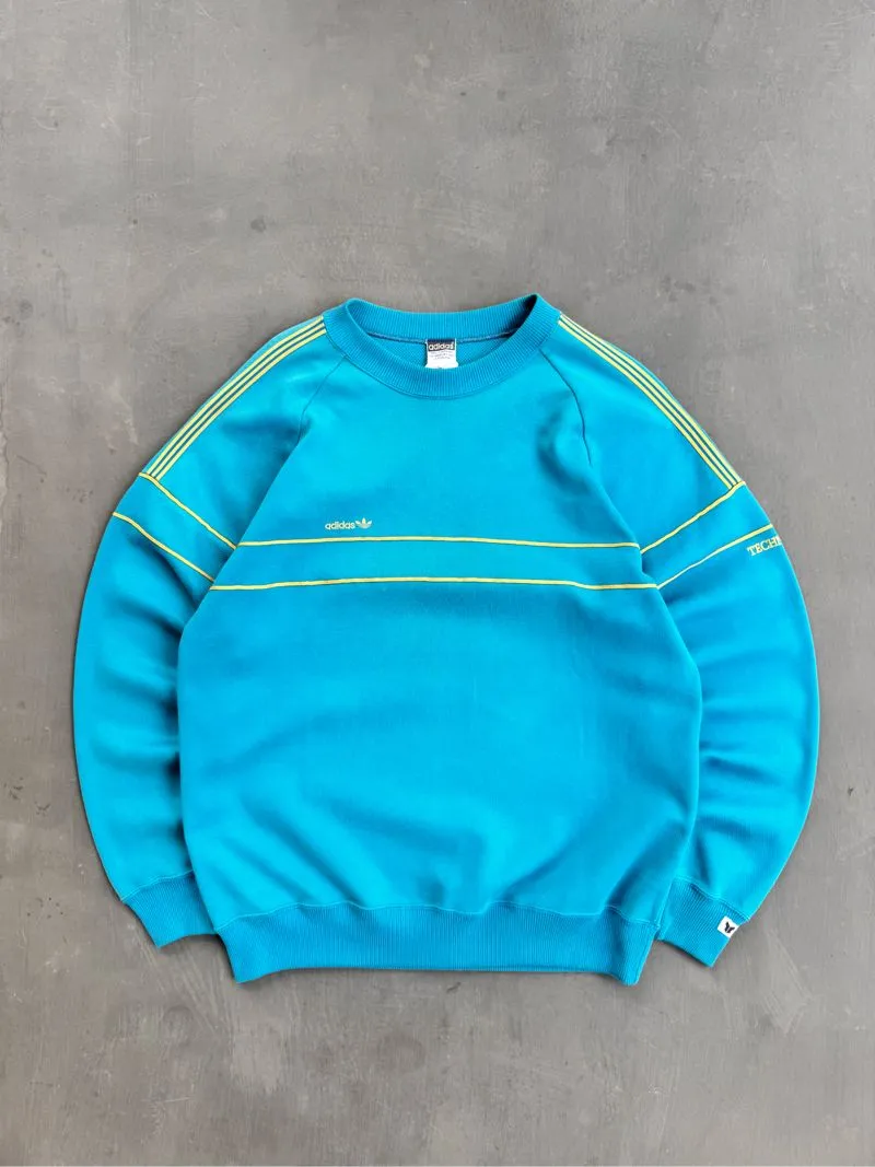 Adidas Casual Biker Sweatshirt Pria blue photo 1