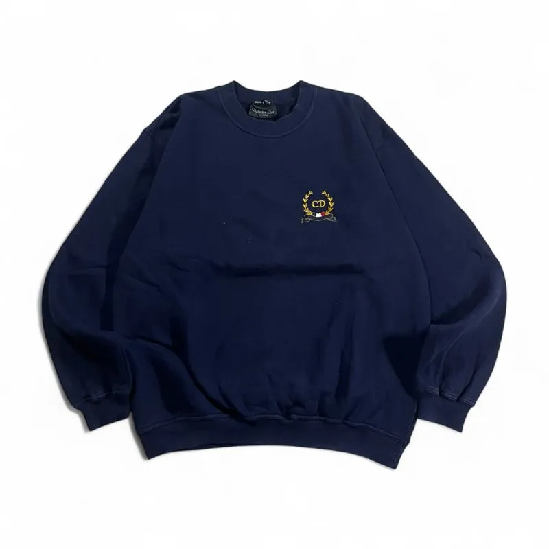 Authentic Christian Dior Small Logo Embroidery Sweatershirt photo 1