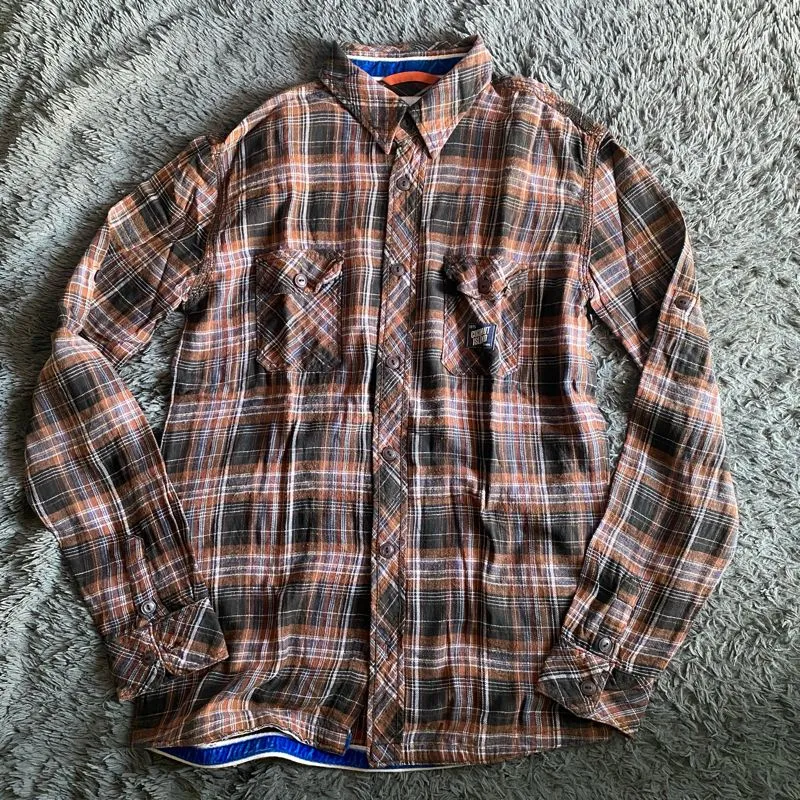 Preloved Flanel Kemeja Unisex Pria Wanita Kotak Coconut Isla photo 1