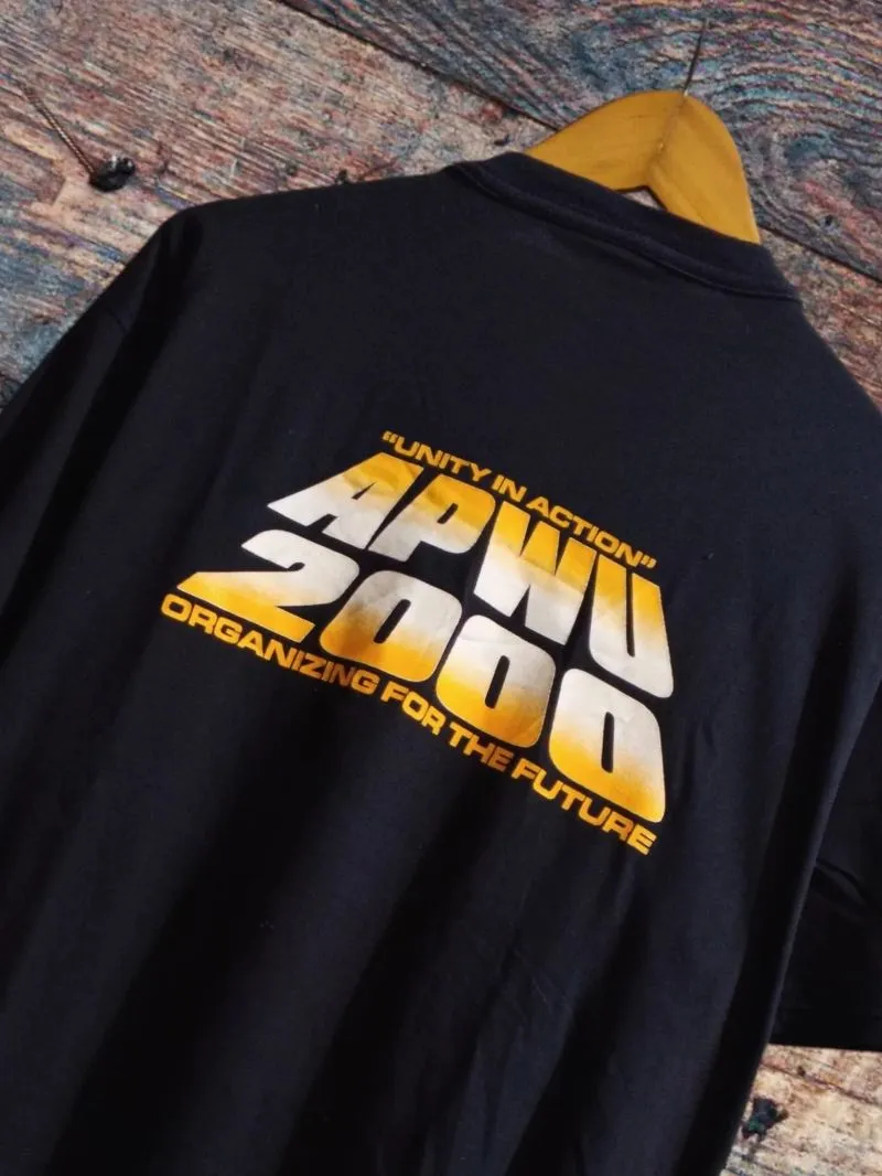 Unite Windjammer USA - APWU 2K "Unity in Action" Vintage tee photo 1