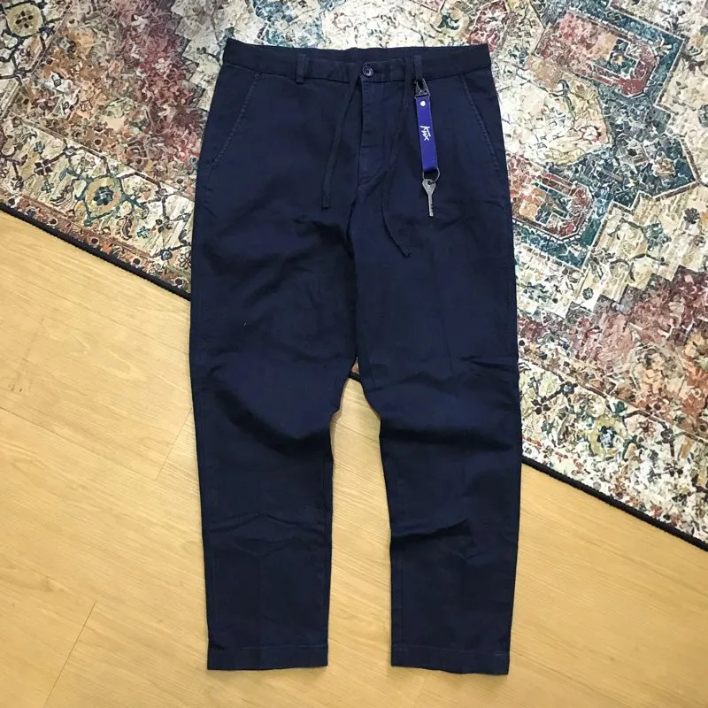 Easy Relaxed Fit Ankle Pants Uniqlo navy photo 1