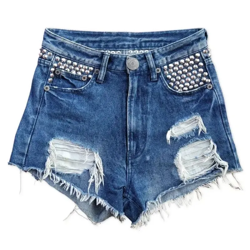 Vintage Y2K
MURUA Punk Spike Studded
Ripped Hot Pants photo 1