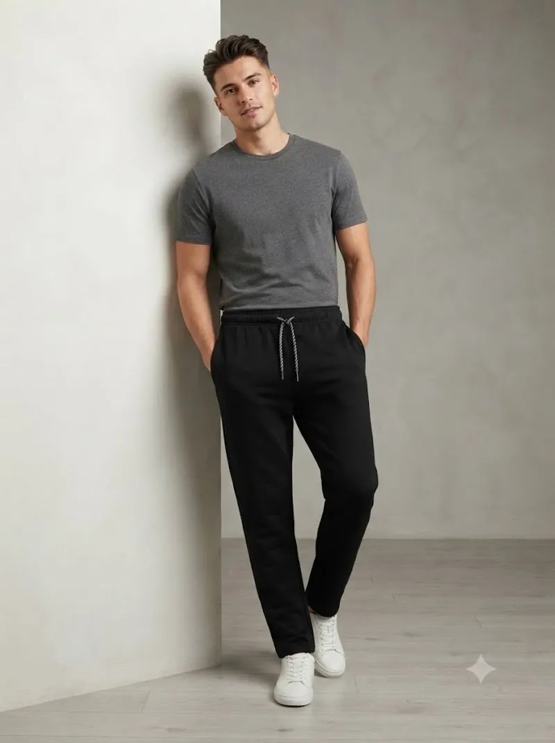 Celana panjang pinggang karet slimfit photo 1