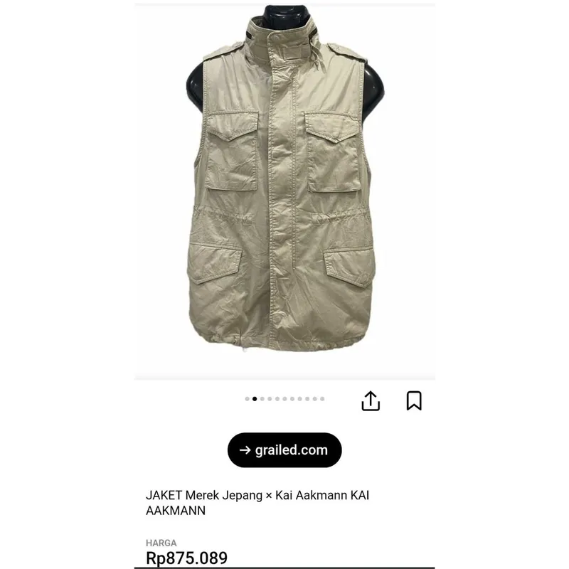 Kai Aakmann Vintage Casual Vest Pria cream photo 1