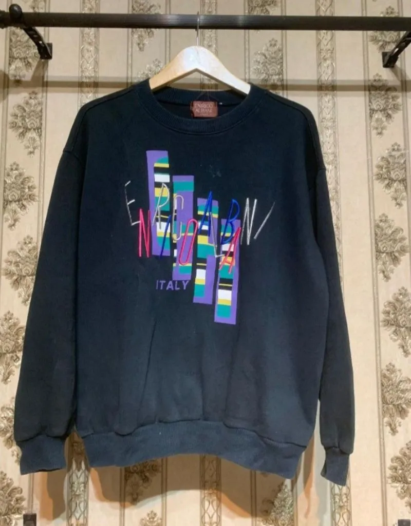 CREWNECK Y2K ENRICO ALBANY ITALY photo 1