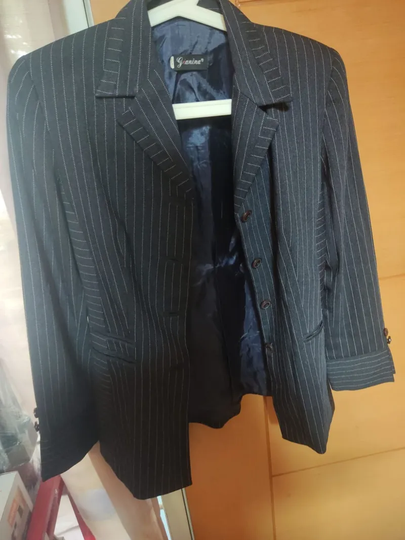 Casual Cardigan Wanita white navy photo 1