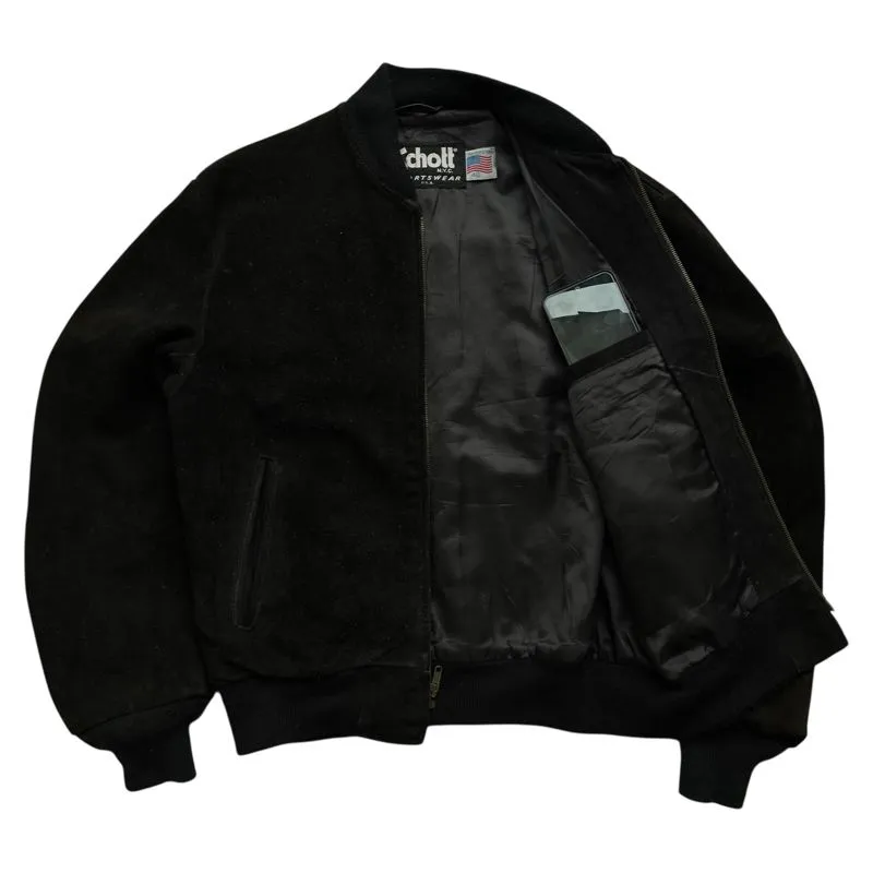 USA製 ショット Schott Suede Jacket MA-1 36 SCHOTT ショット B-6 36