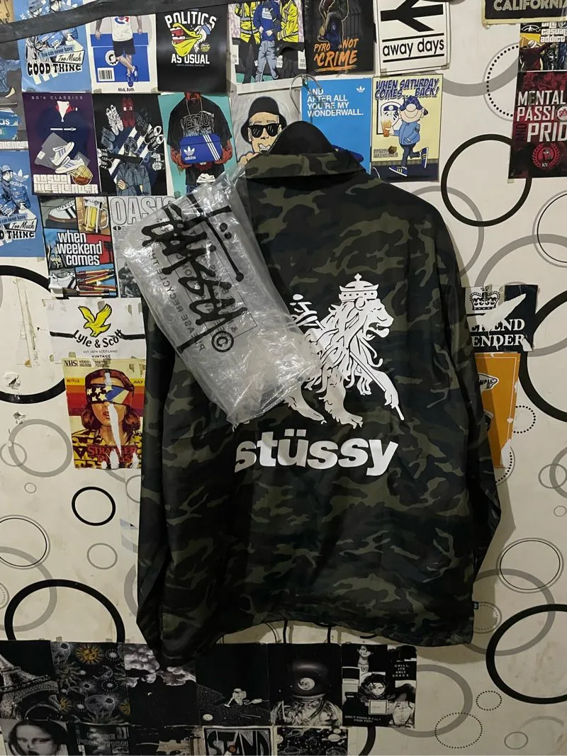 archive OLD STUSSY camo nylon jacket 【公式通販】