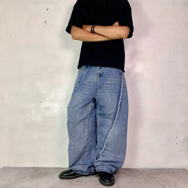 baggy blue jeans photo 1