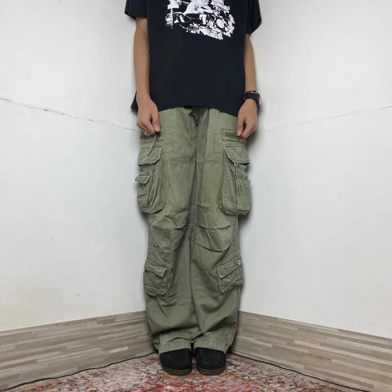BLUEFORCE CARGO PANTS DOUBLE POCKET GREEN ARMY photo 1