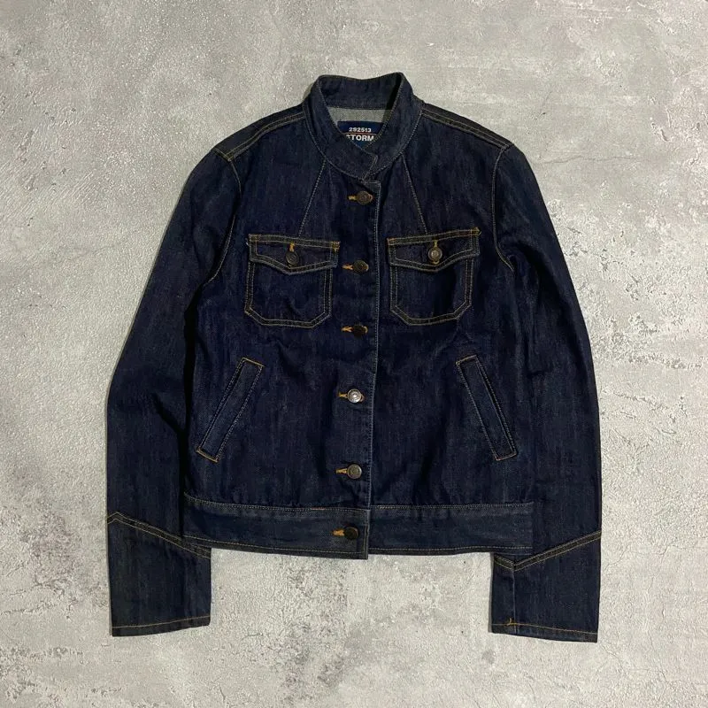 292513 Strom Denim Indigo Biker Jacket 2000an photo 1