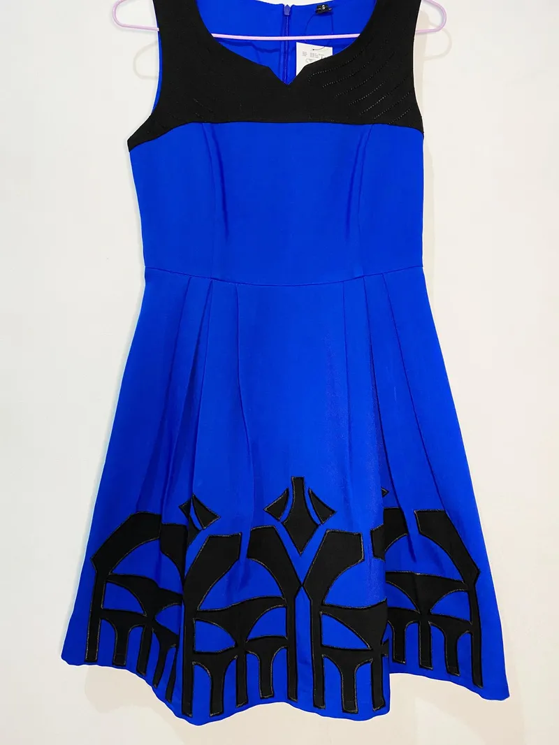 Casual Midi dress Wanita blue photo 1