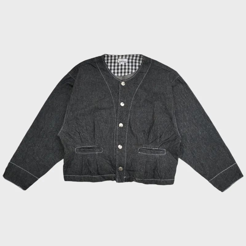 Japanese brand Grunge Indie Denim jacket Wanita multicolor photo 1