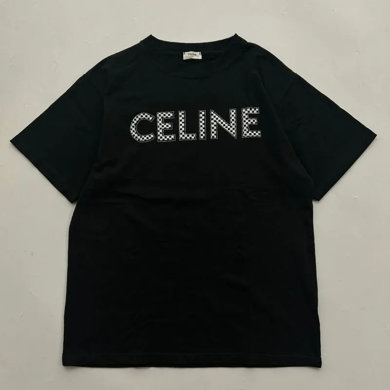 CELINE BOY ROLL Tシャツ 黒 CELINE Luxury T-shirt Pria black - Preloved CELINE BOY ROLL Tシャツ 黒