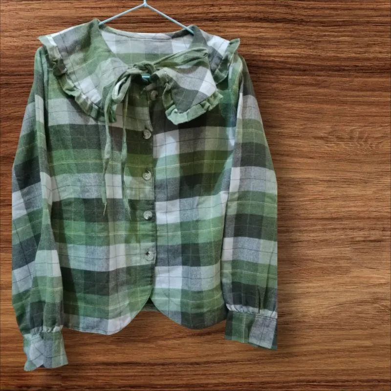 Kemeja flanel oversize photo 1