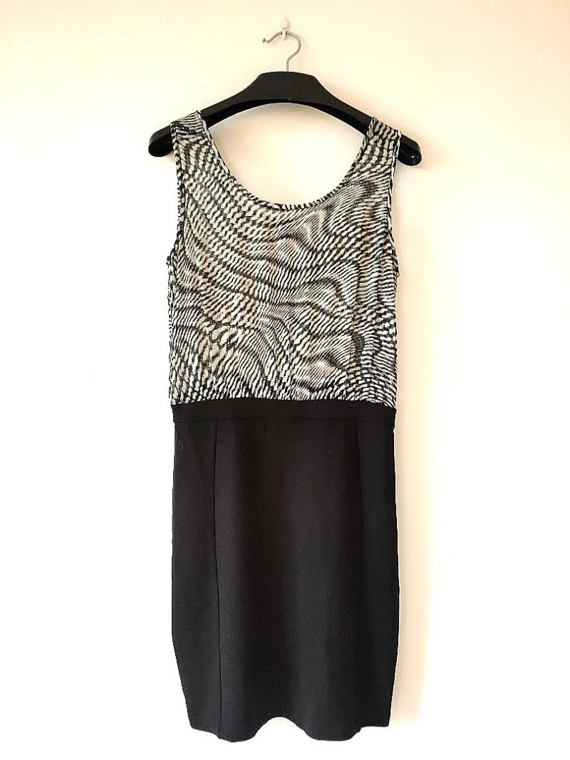 MANGO suit glamour sheer sleeveless cocktail dress photo 1