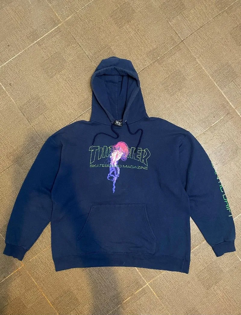 Thrasher Atlantic Drift Purple Skate Hoodie Hooded Pullover