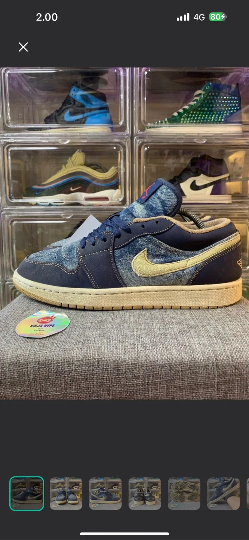 AIR JORDAN 1 LOW SE DENIM BLUE photo 1