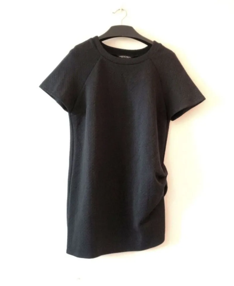 Dorothy Perkins Black Textured Midi Dress photo 1