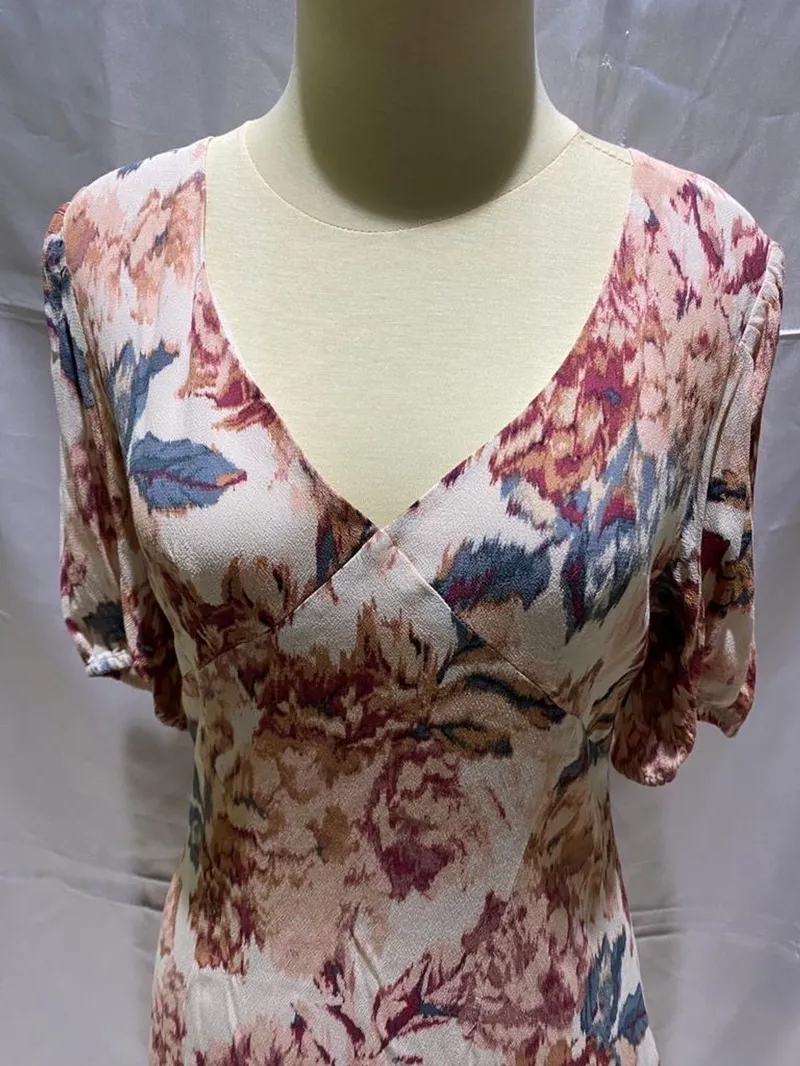 H&M Casual Shirt dress Wanita tan photo 1
