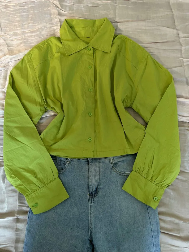 Kemeja crop top photo 1