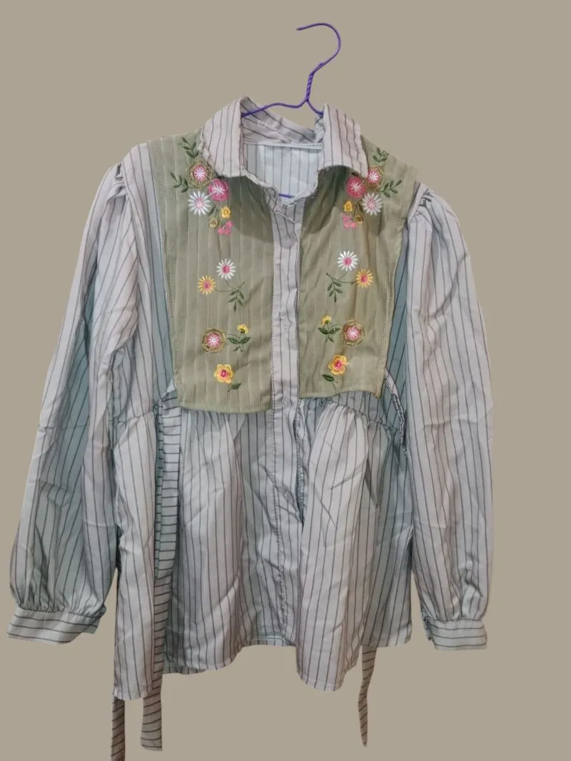 Blouse balon salur photo 1