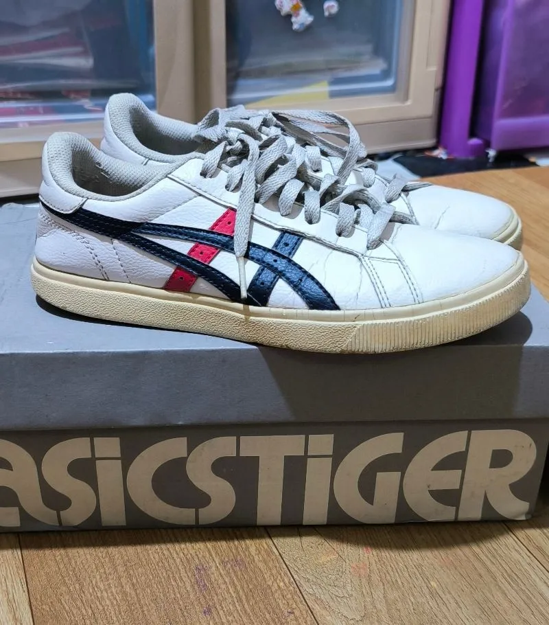 Asics classic white navy women size 37 photo 1