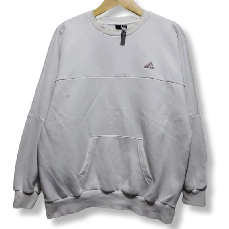 ADIDAS PERFORMANCE SMALL LOGO WHITE HOODIE | OUTERWEAR | GS  photo 1