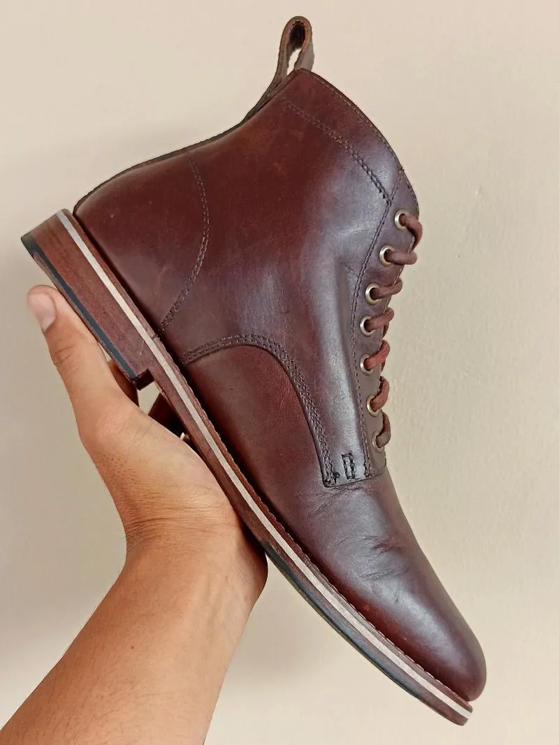 HELM Zind Brown Leather USA Boots photo 1