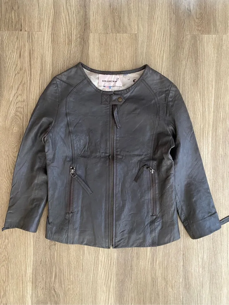 CASUAL SLIM LEATHER JACKET | CASUAL JACKET photo 1