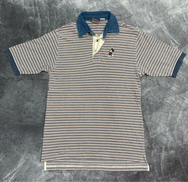 Vintage poloshirt rugby mickey mouse disney photo 1
