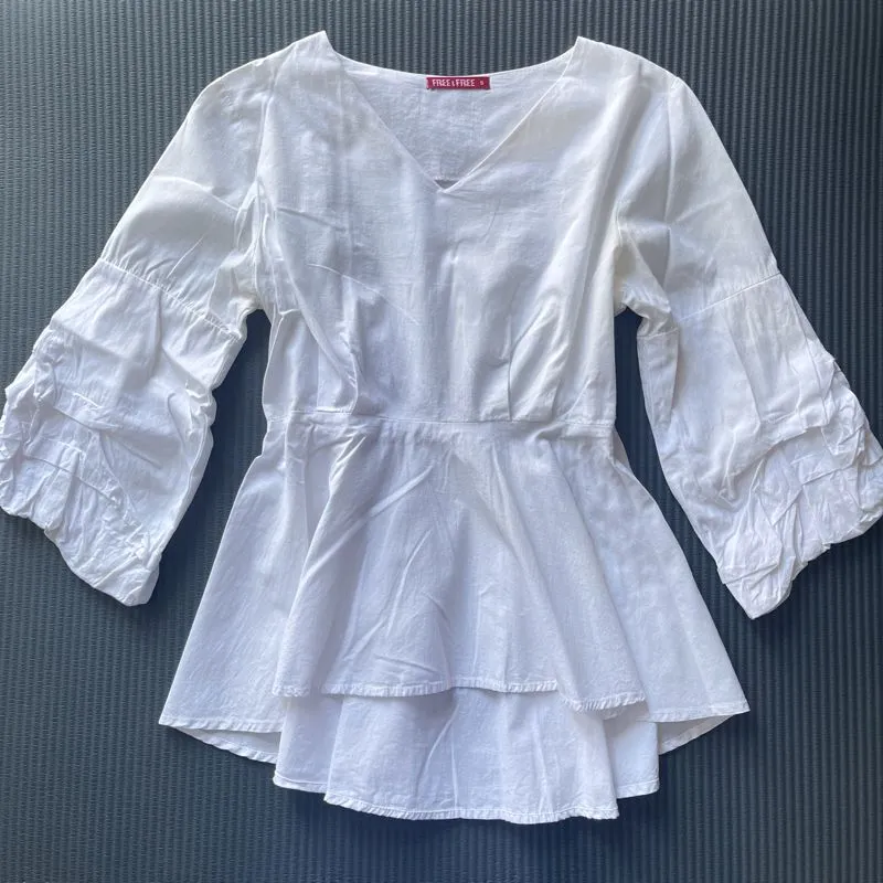 Free & Free white blouse photo 1