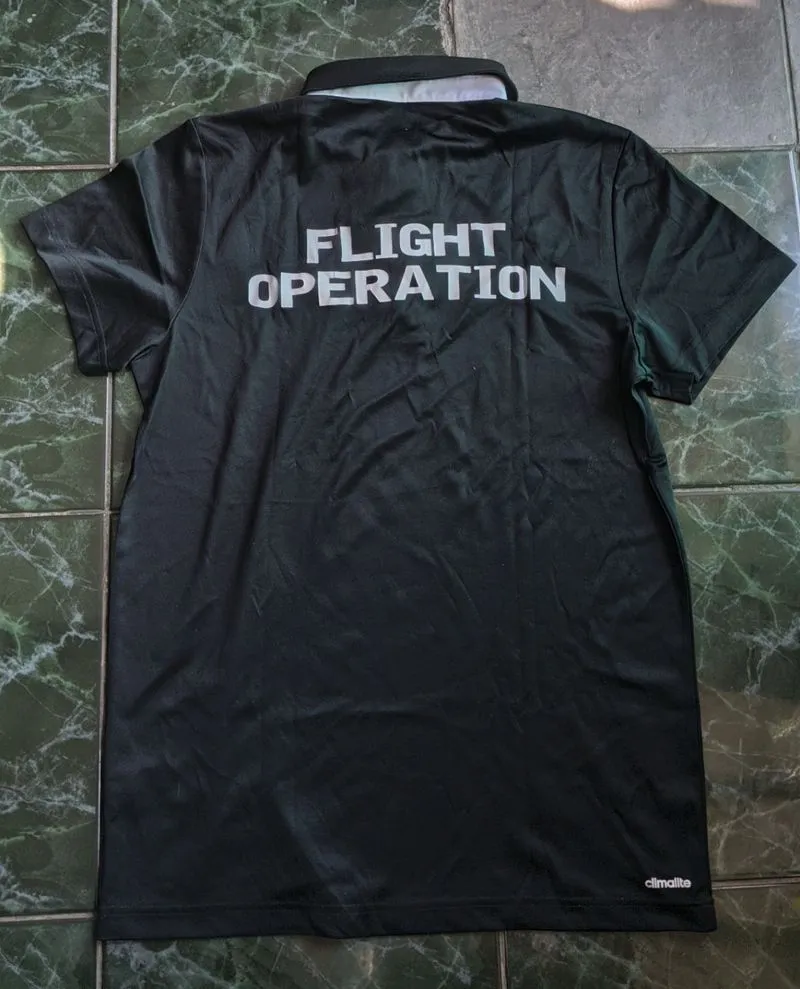 Adidas Fullblack Polo Shirt Flight Operation photo 1