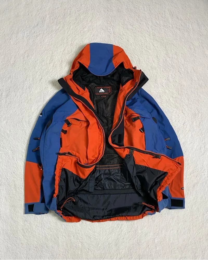 1990’s NIKE ACG “CLIMA-FIT” Power Jacket Vintage 90's Nike ACG Clima Fit Yellow/Blue/Black Shell
