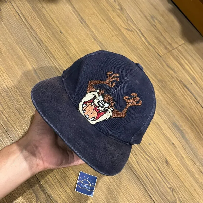VTG Looney Tunes Taz Tasmanian Devil Hat Warner Bross 90s photo 1