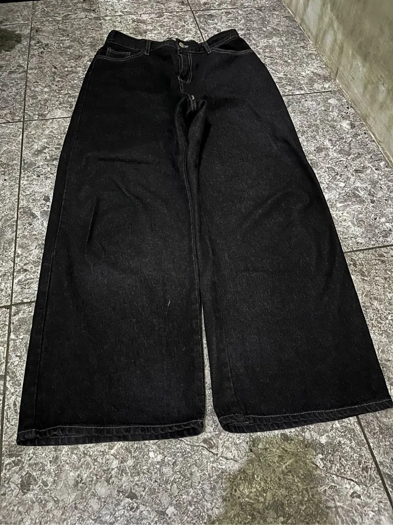 baggy jeans hitam photo 1