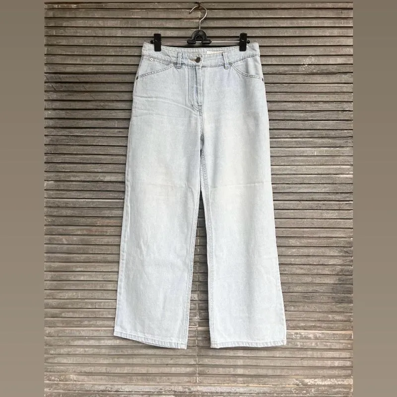 Celana Panjang Denim High Waist Straight Leg SJ SJ Preloved photo 1