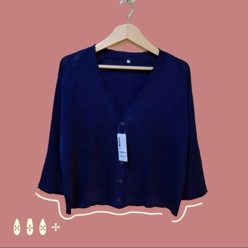 Cardigan Basic Navy photo 1