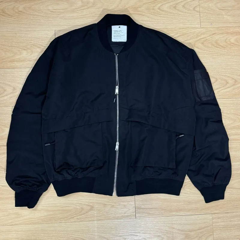 Streetwear Biker Bomber jacket Pria black photo 1