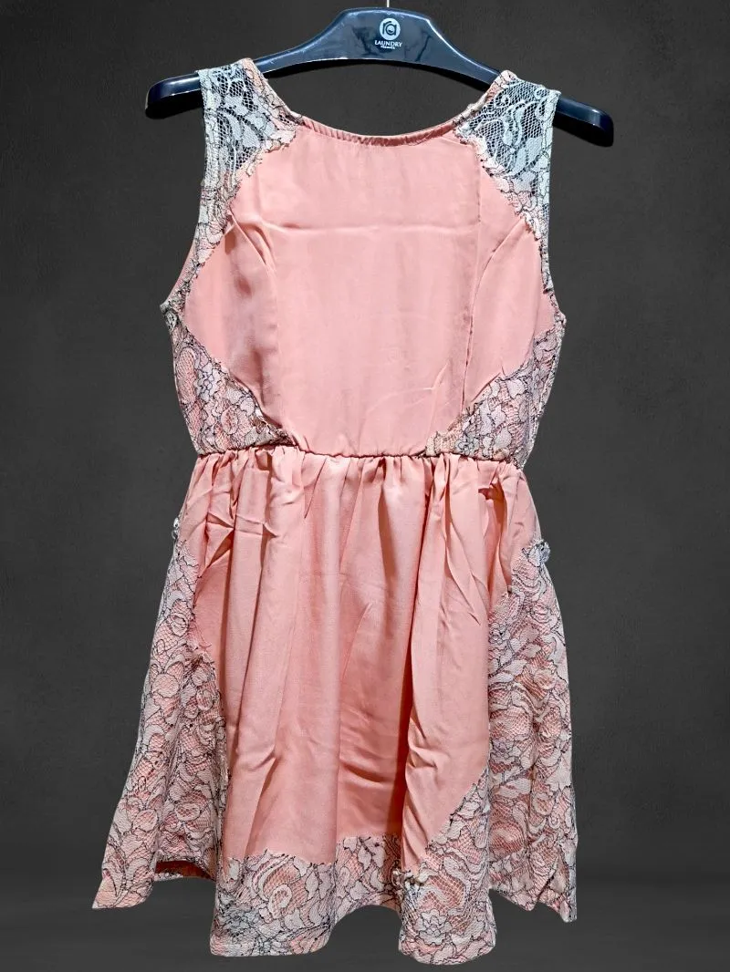 Lace Panel Skater Dress Preloved photo 1
