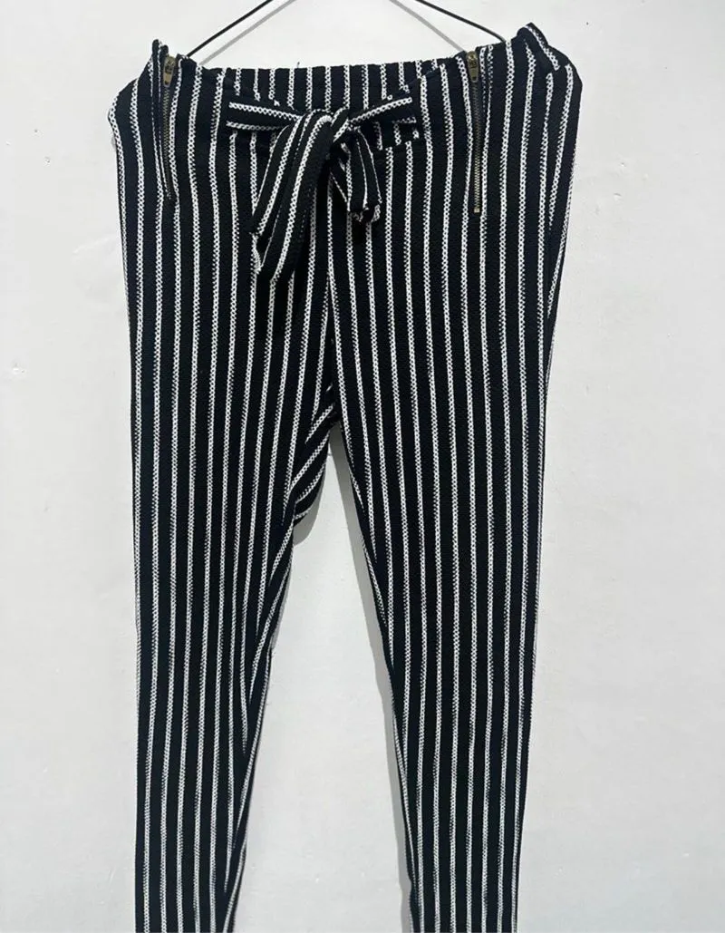 Stripe Pants Slimfit Celana Wanita photo 1