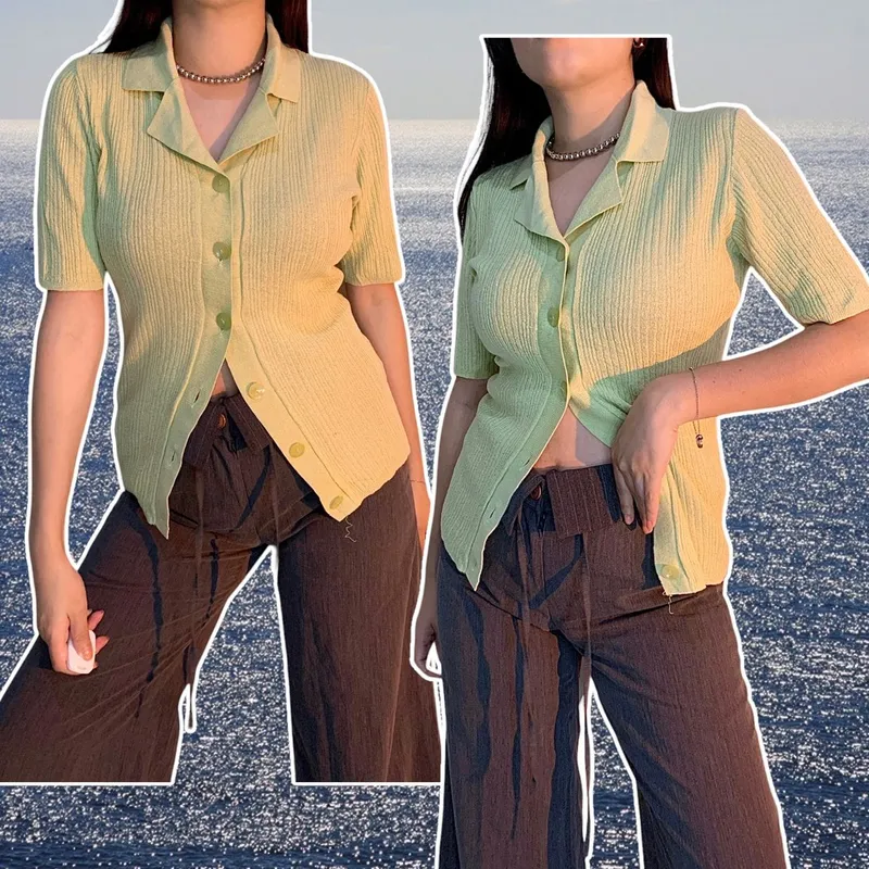 shirt Knit Lime💚 LD : 94-126 photo 1
