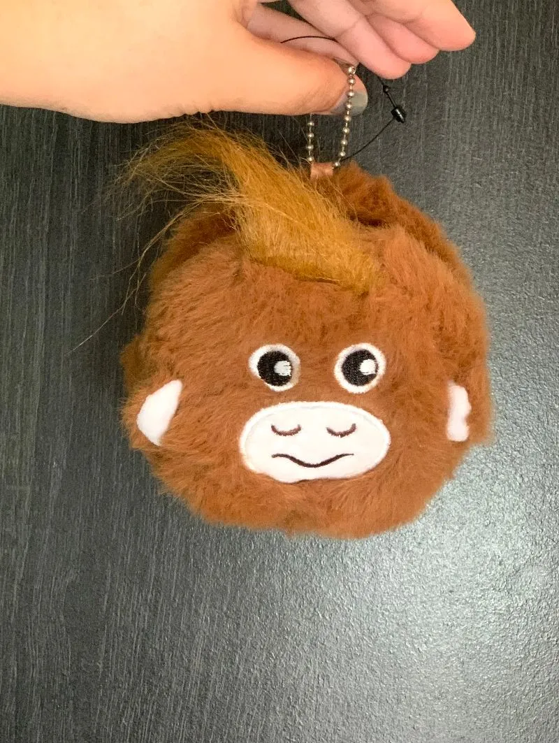 Dompet koin pouch mini ganci Apes orang utan monkey photo 1