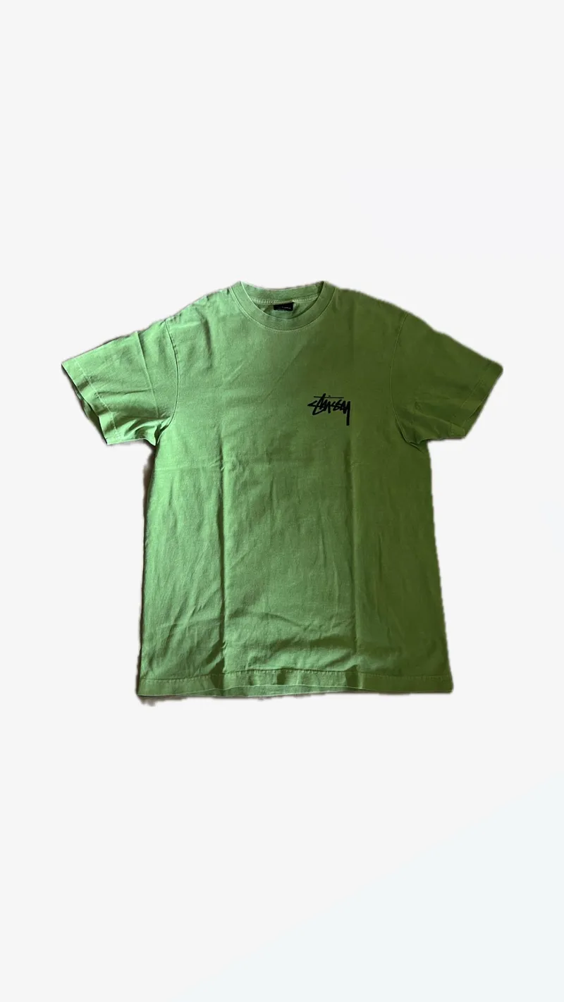 Stussy Streetwear Skater T-shirt Pria green photo 1