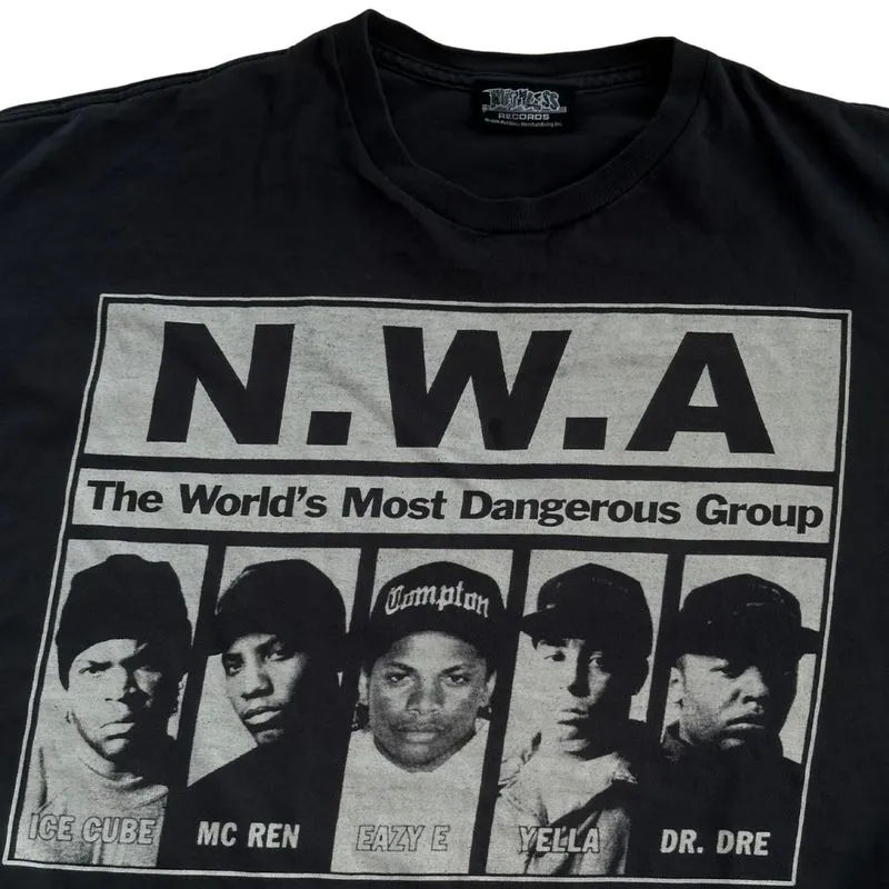 Vintage NWA Timeless Records Rap Tee T-shirt Kaos) Preloved