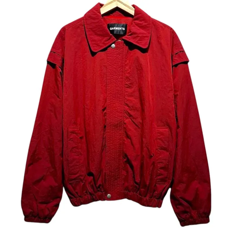 GARMENTS NYLON MAROON JACKET | OUTERWEAR | GS  photo 1